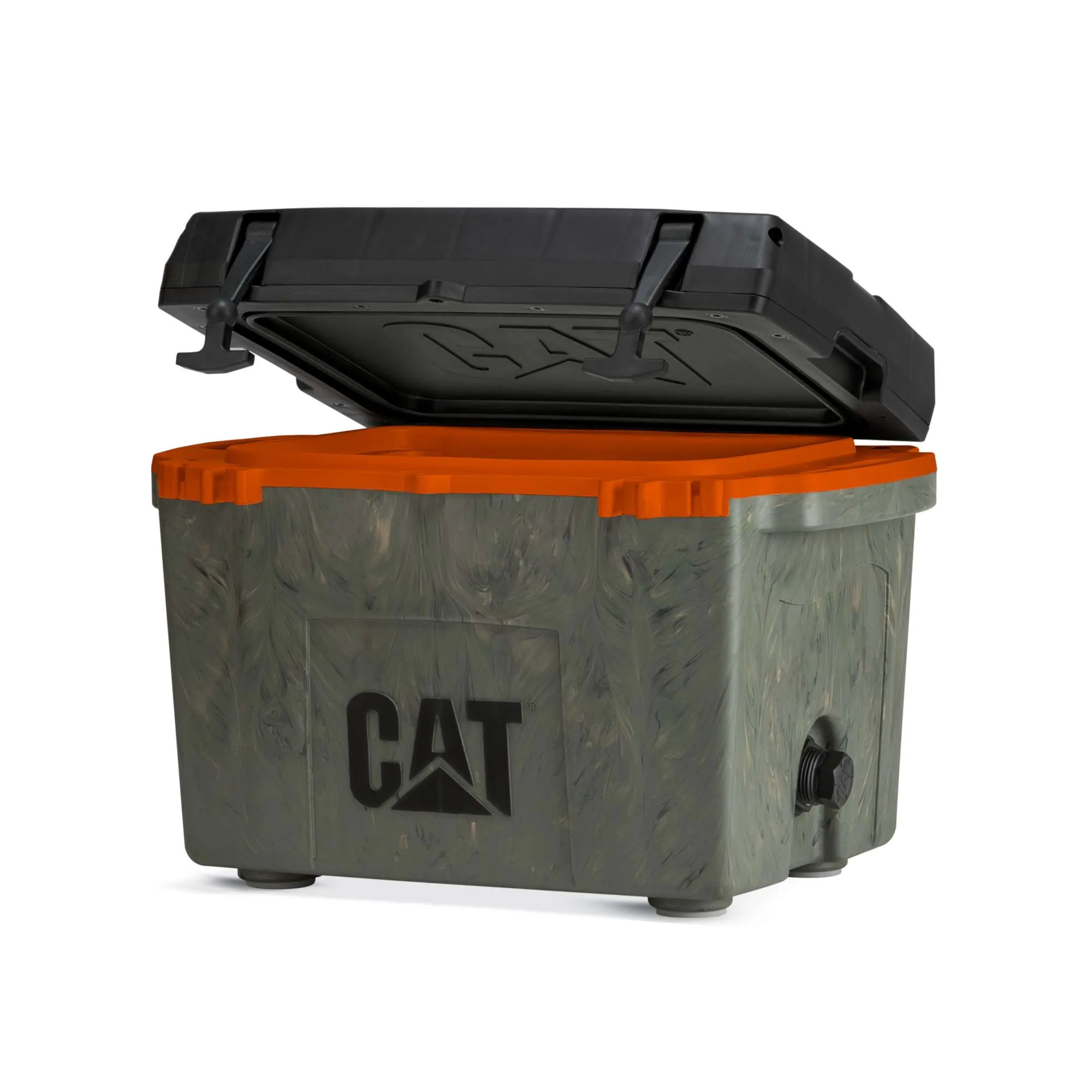 27 Quart Cooler Camo w/Orange Inners - Wholesale