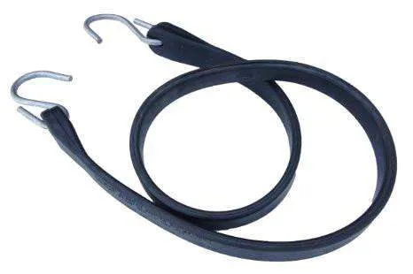 31 Inch Rubber Tarp Straps w/ Crimped S Hooks | 100 PACK