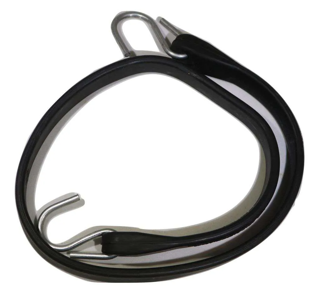 31 Inch Rubber Tarp Straps w/ Crimped S Hooks | 100 PACK