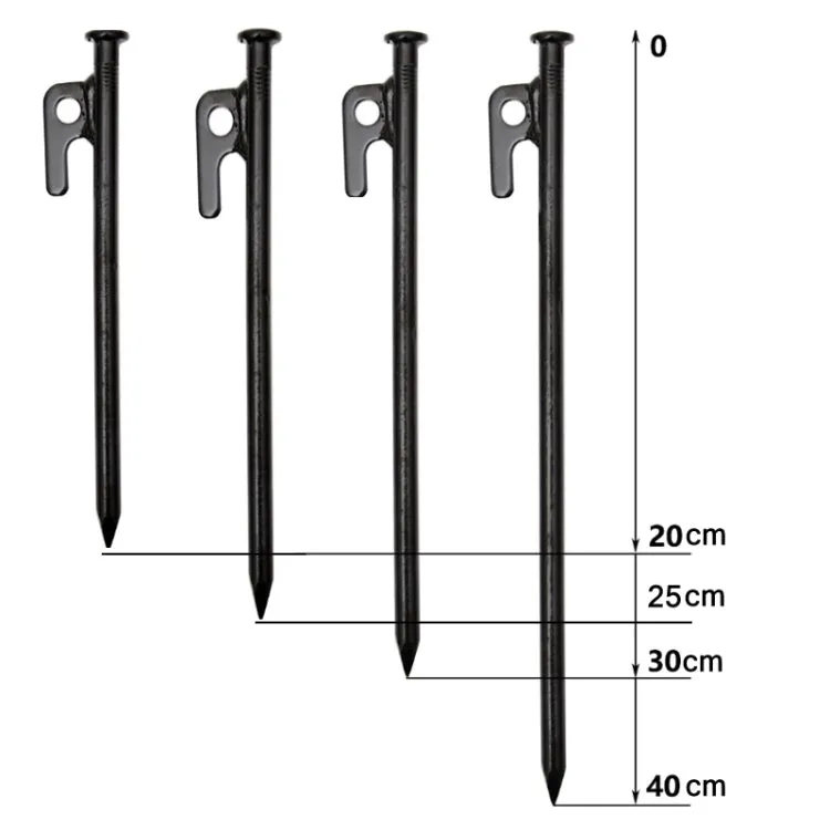 4 PCS 25cm Outdoor Camping Windproof Fixed Canopy Ground Nails