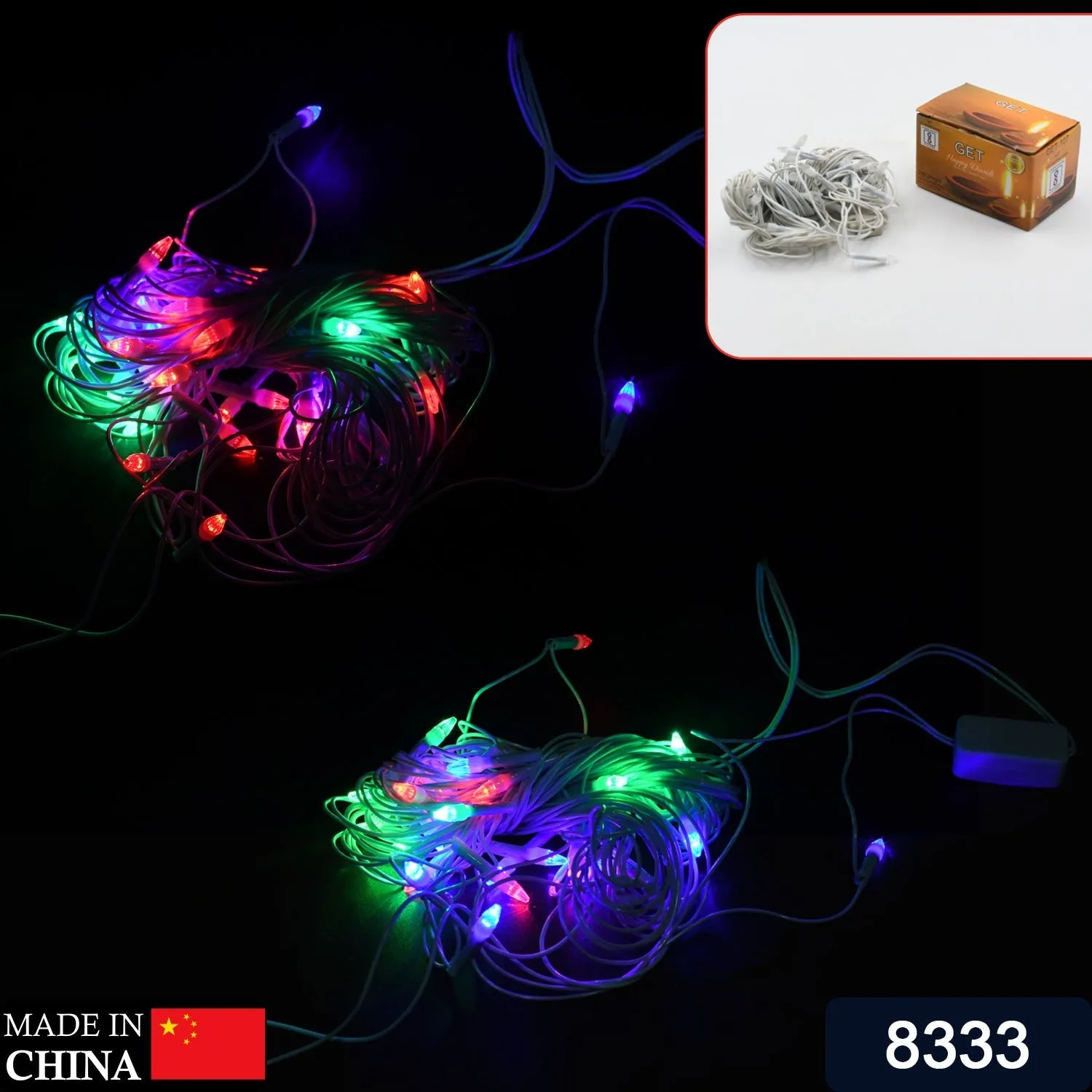 8333 8Mtr Home Decoration Diwali & Wedding LED Christmas String Light Indoor and Outdoor Light (28L 8mtr)