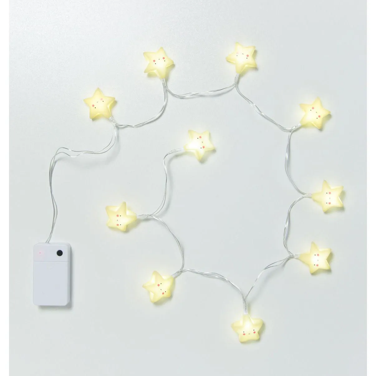 A Little Lovely Company String Lights Stars Yellow