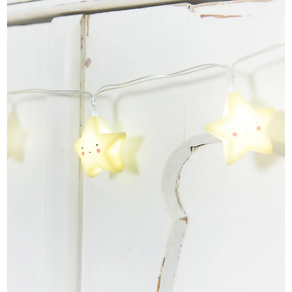 A Little Lovely Company String Lights Stars Yellow