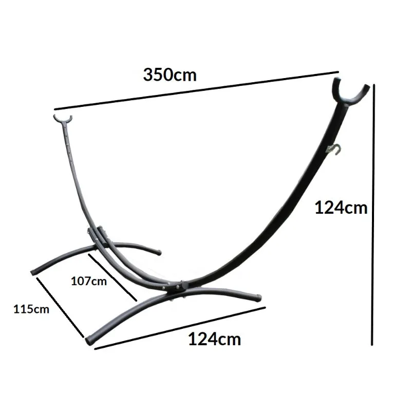 Arc Hammock Stand and Double Spreader Bar Hammock