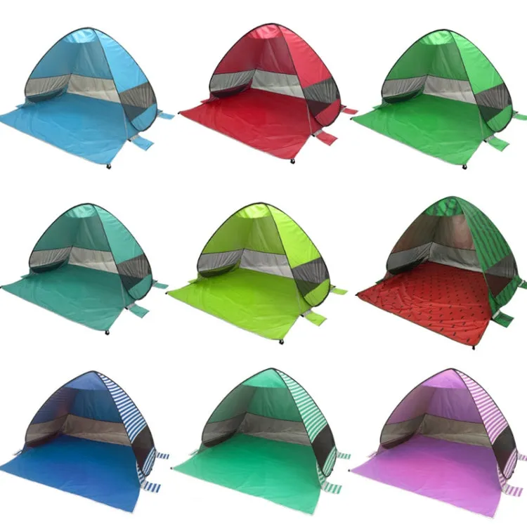 Automatic Instant Pop Up Tent Potable Beach Tent,Size:, Color: Green