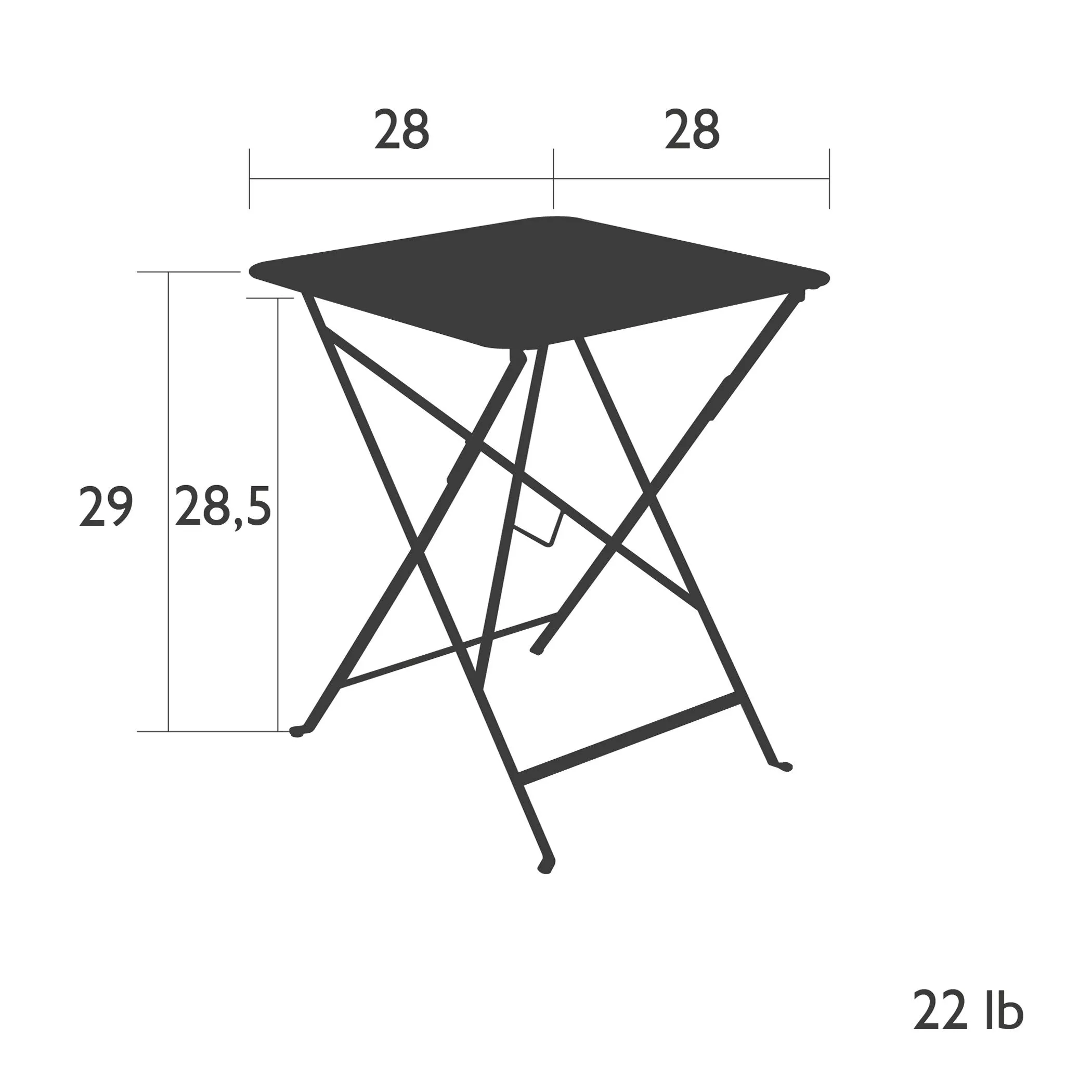 Bistro Chair & Square Folding Table Mix-Match Set