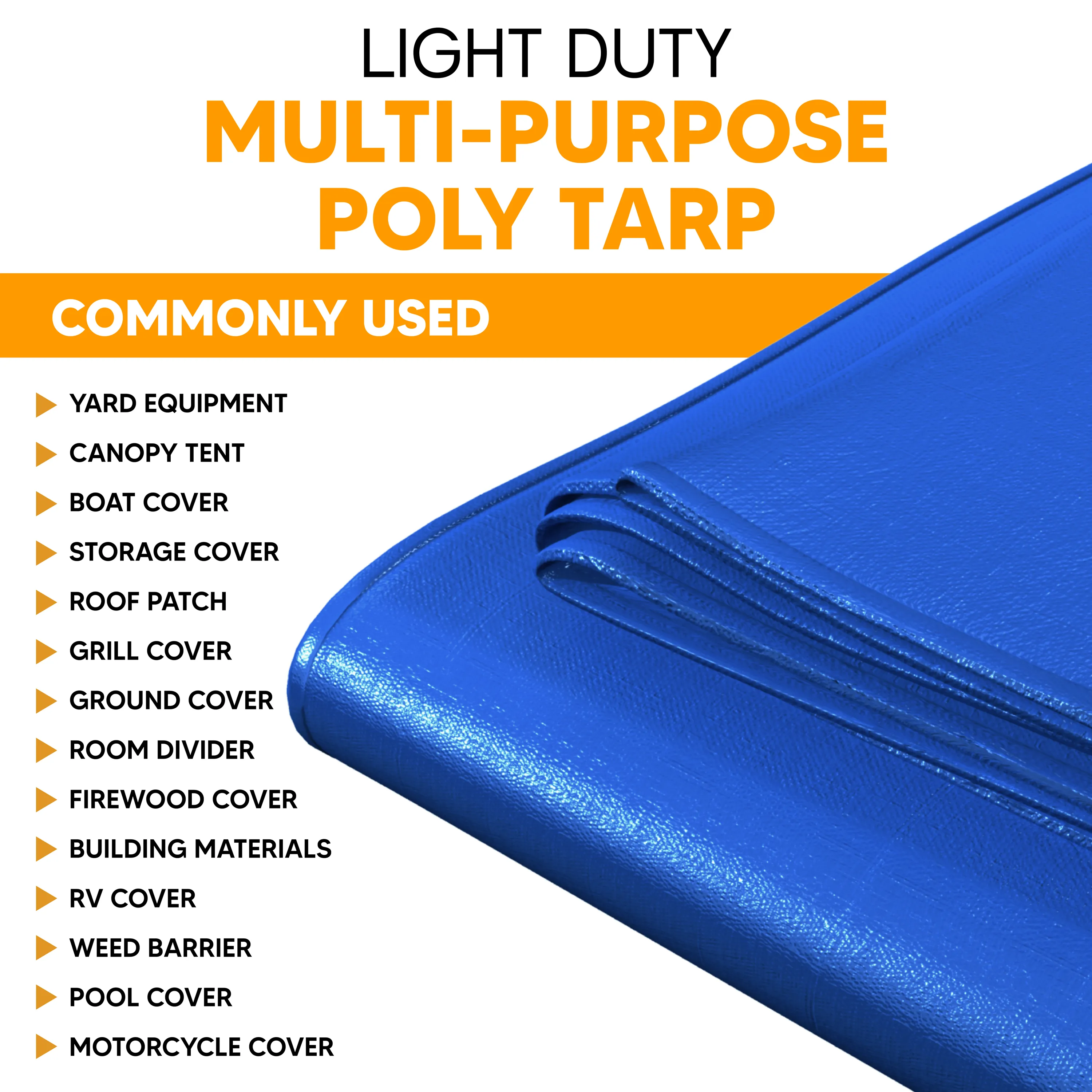 Blue Poly Tarp 25' x 25'