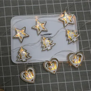 Bulk Xmas LED String Lights Star Xmas Tree Heart Shape 67" for Decoration Wholesale