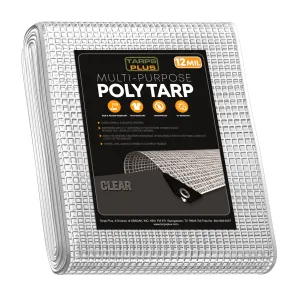 Clear Poly Tarp 10' x 12'