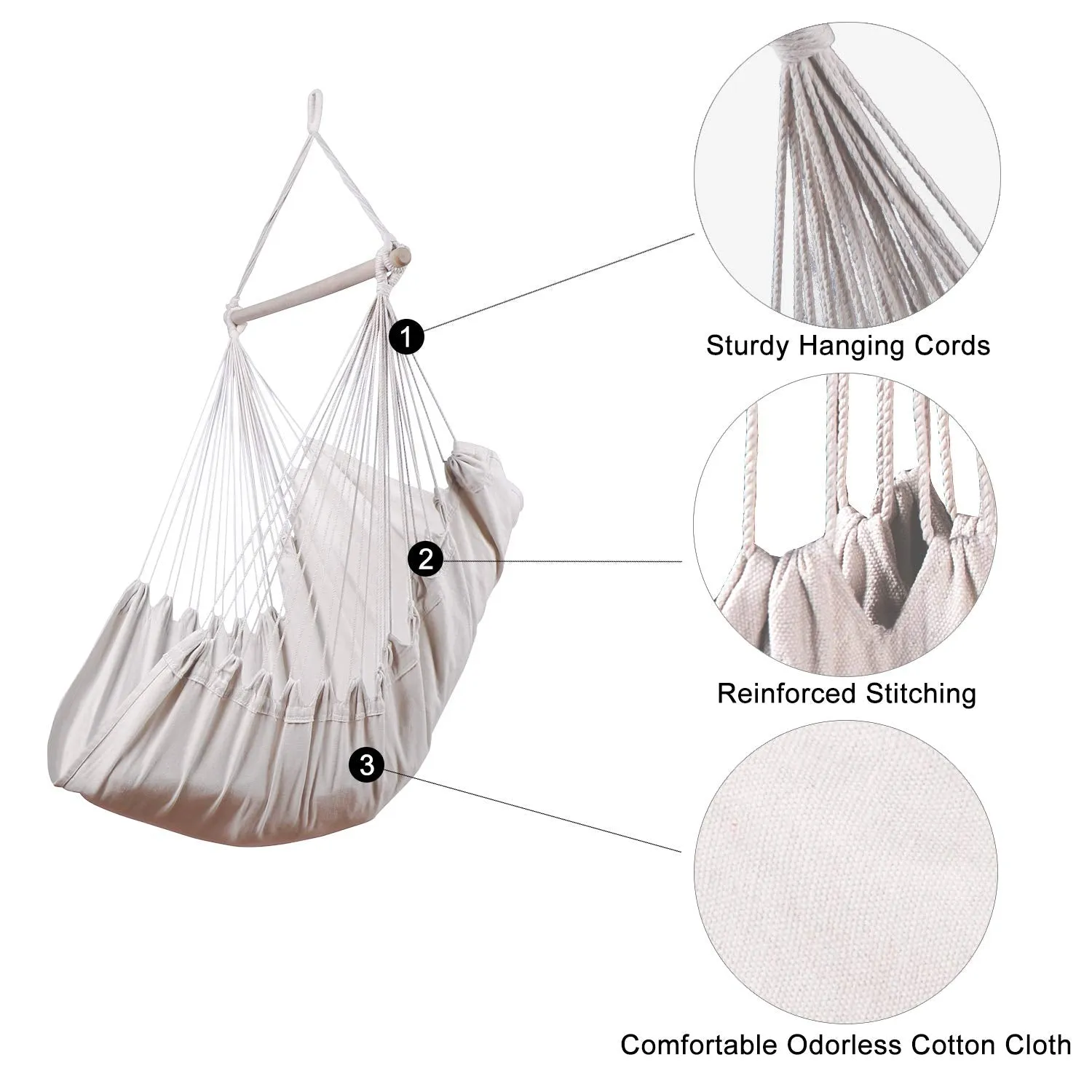 Cotton Weave Hanging Swing Chair - Chihee Hammocks