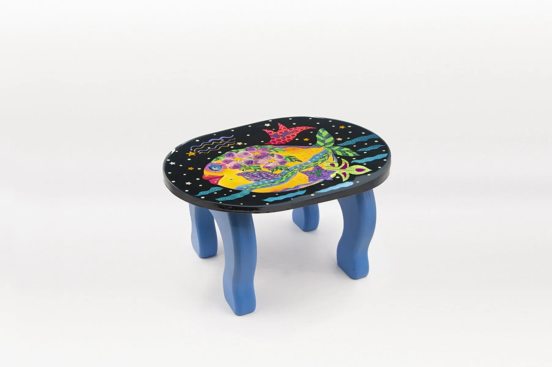 Footstool - Double Bubble Fish