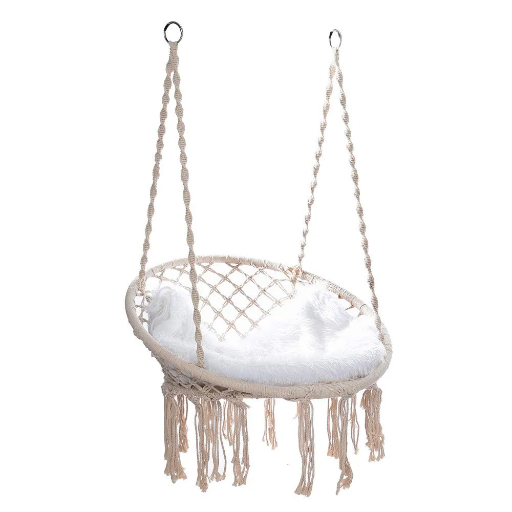 Handmade Hanging Cotton Rope Macrame Swing Chair - KCPer