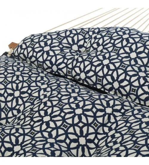 Hatteras Hammock Large Tufted Hammock - Sunbrella Luxe Indigo