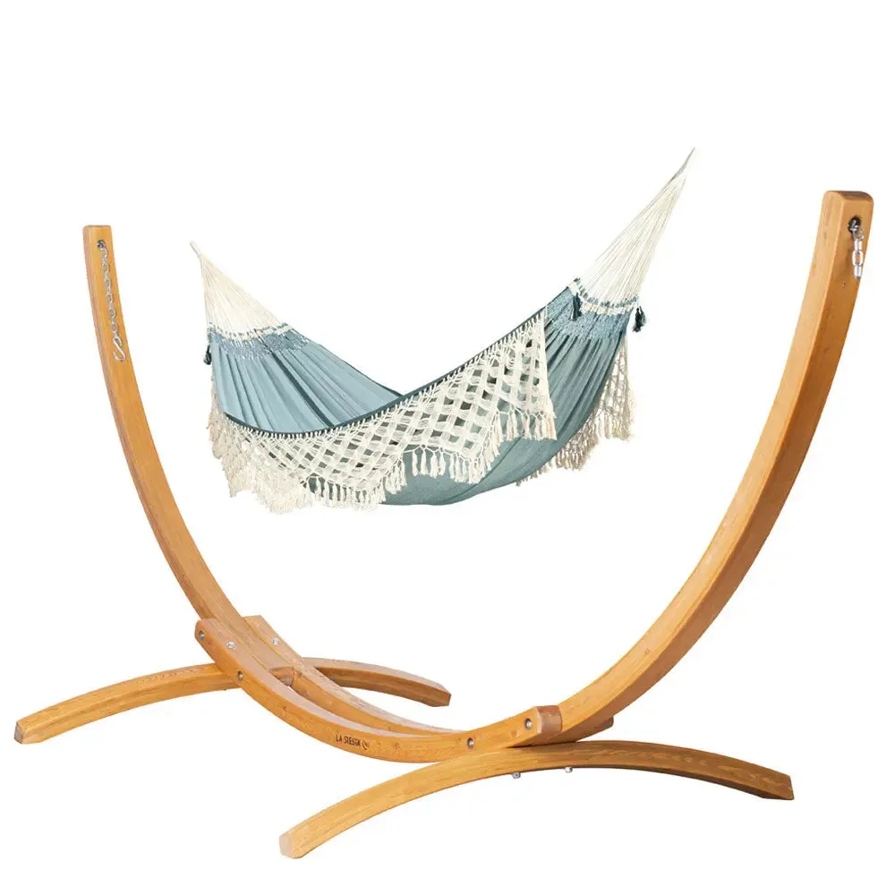 LA SIESTA Bossanova Kingsize Hammock with Wooden Stand (W 180 cm)