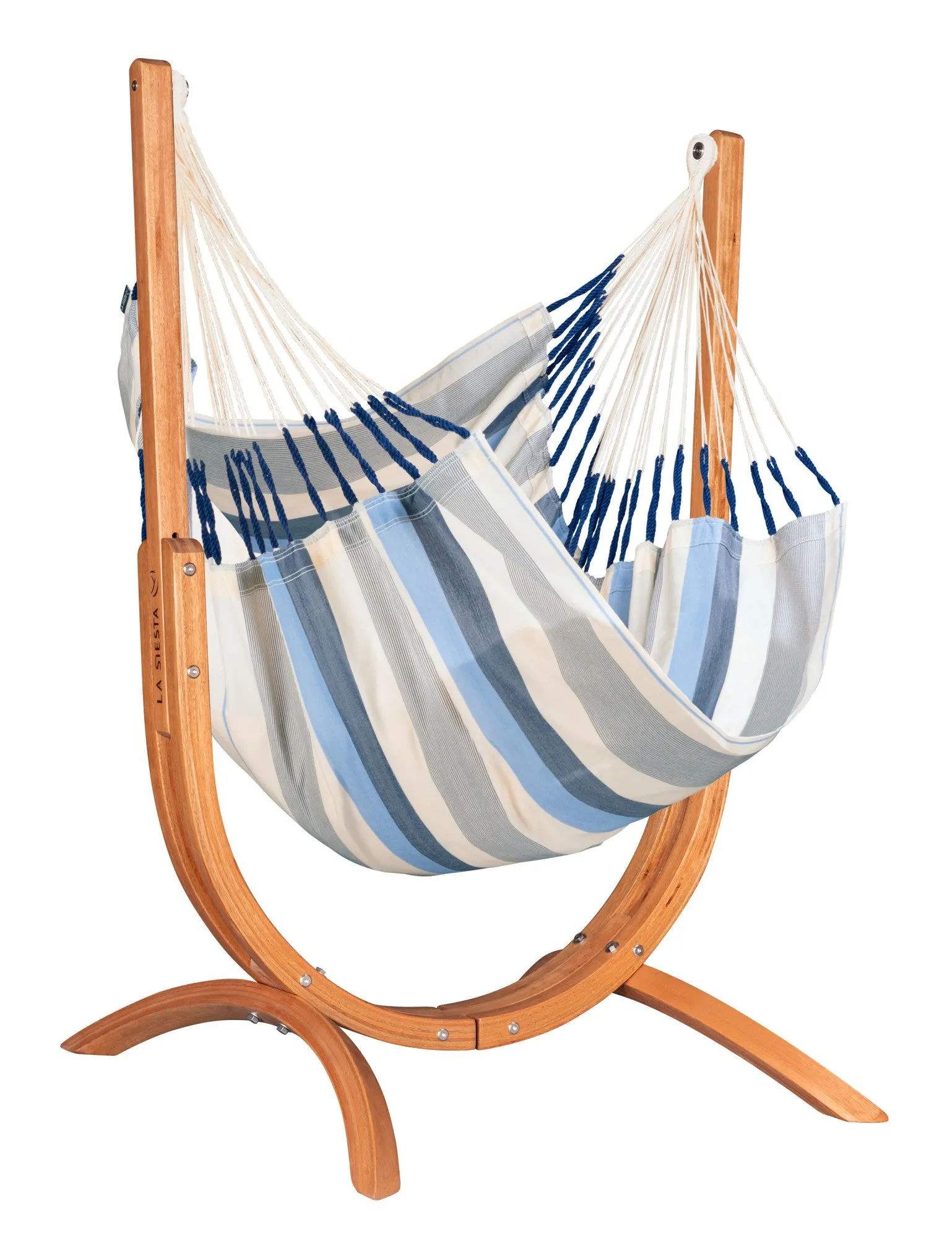 LA SIESTA Udine Outdoor Hammock Chair with Wooden Stand (W 115 cm)