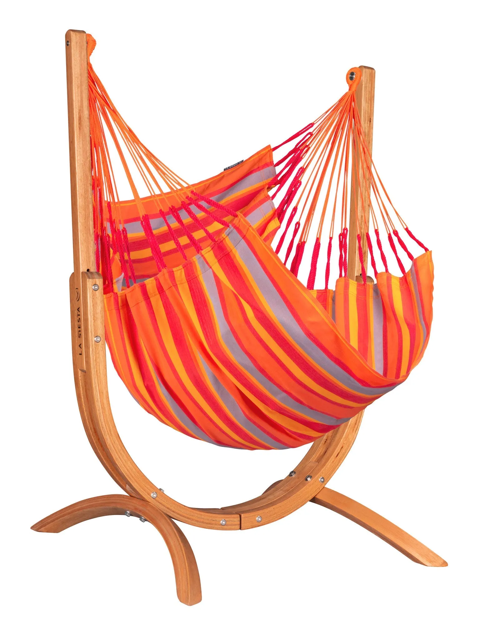 LA SIESTA Udine Outdoor Hammock Chair with Wooden Stand (W 115 cm)