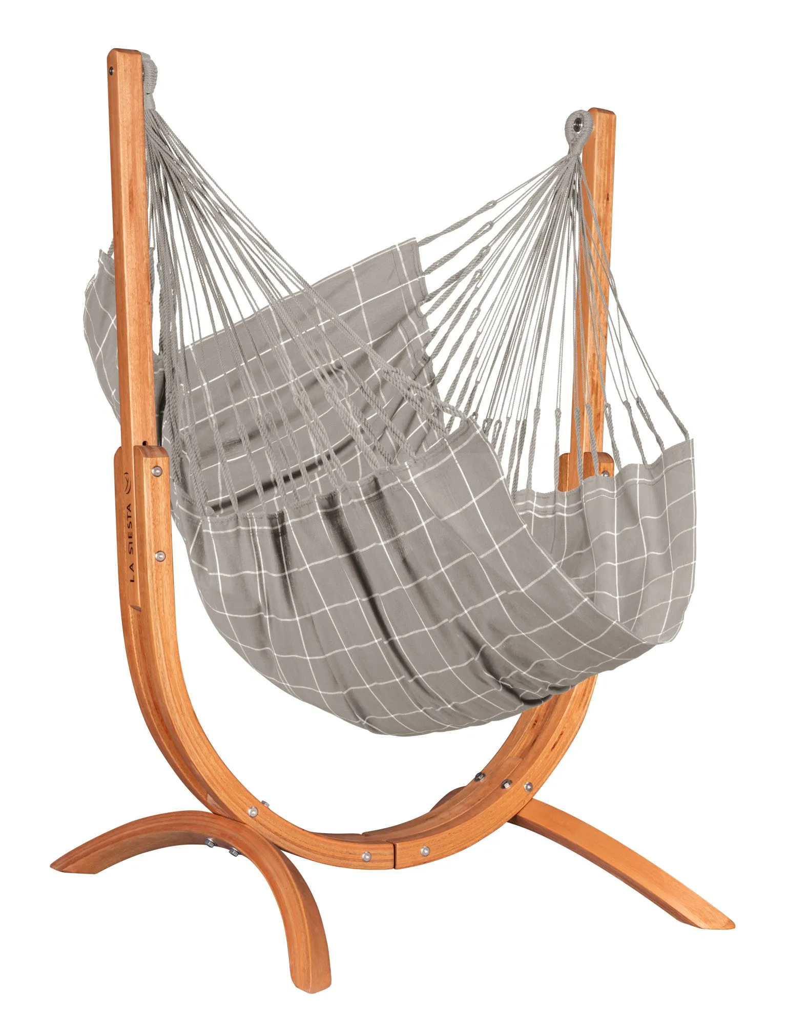 LA SIESTA Udine Outdoor Hammock Chair with Wooden Stand (W 115 cm)