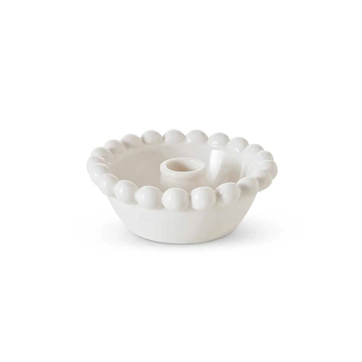 Madras Link Eden Candle Holder White 12cm x 4.5cm