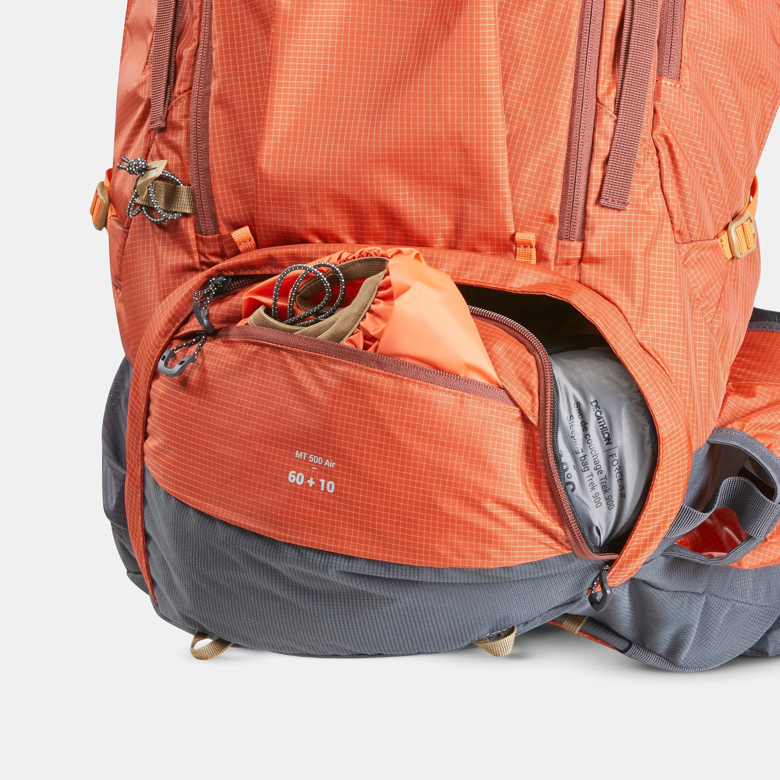 Men's tourist backpack Forclaz MT500 Air, orange