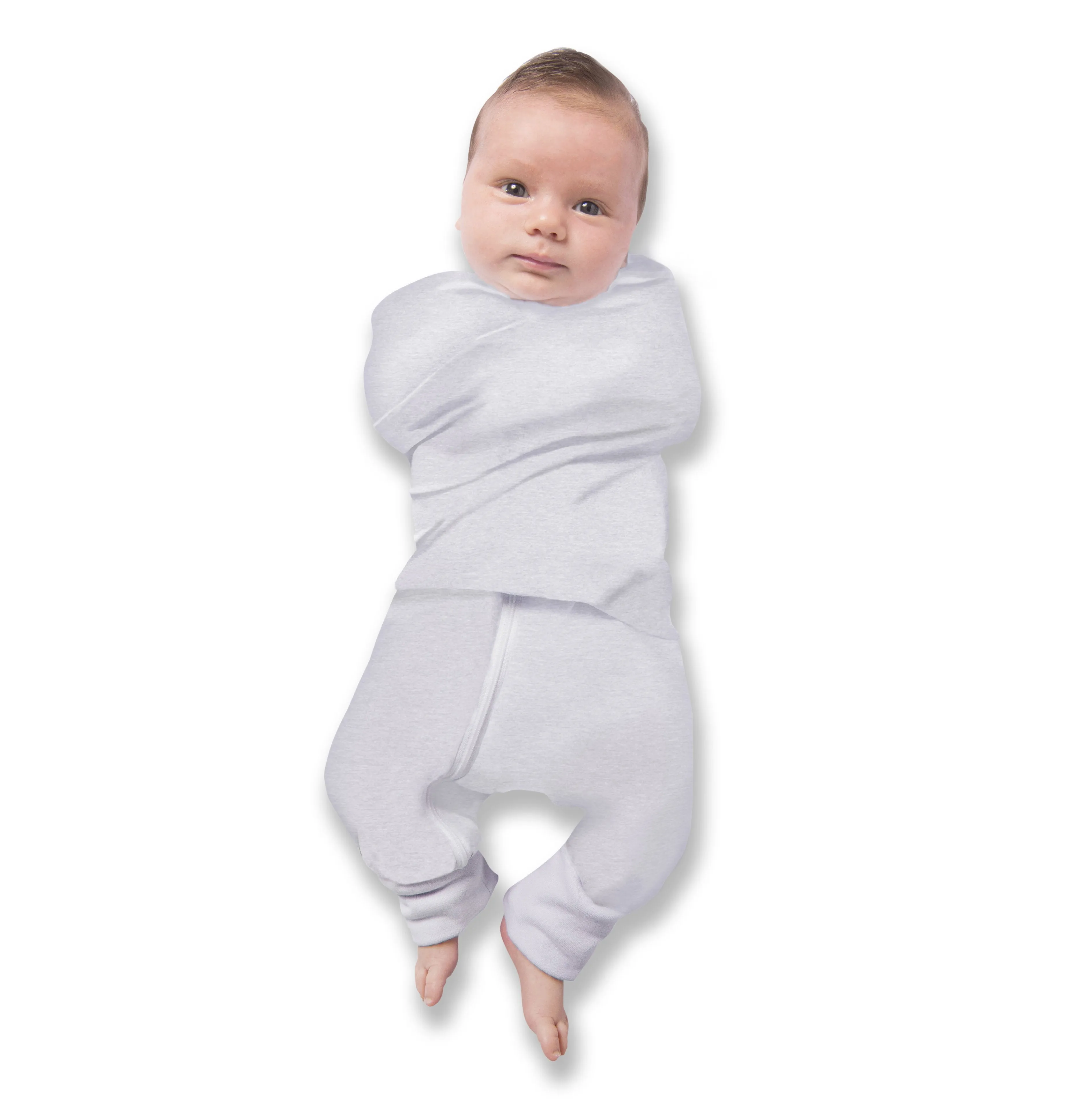 Plum - Baby Swaddle Suit 0.5 TOG - Zebra Grey (2pk)