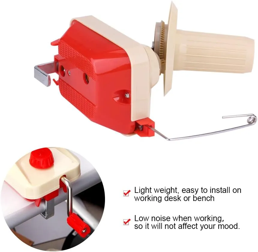 Poppy Crafts Yarn Winder - Red