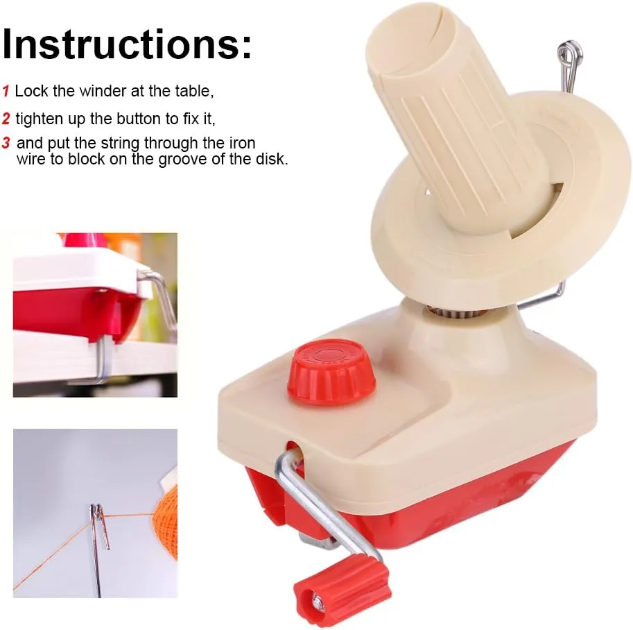 Poppy Crafts Yarn Winder - Red