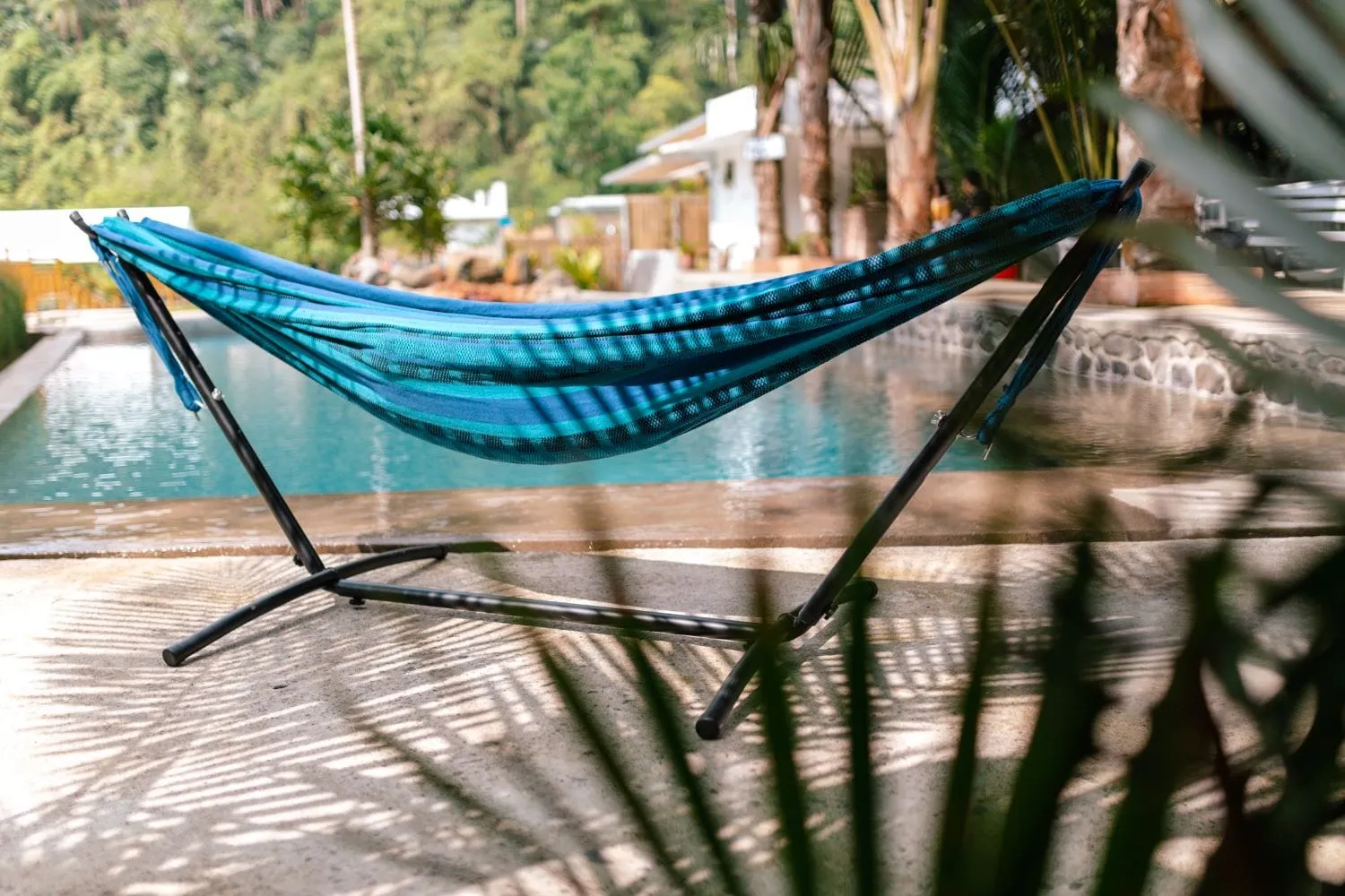 Premium Brazilian Style Double Hammock with Universal Stand