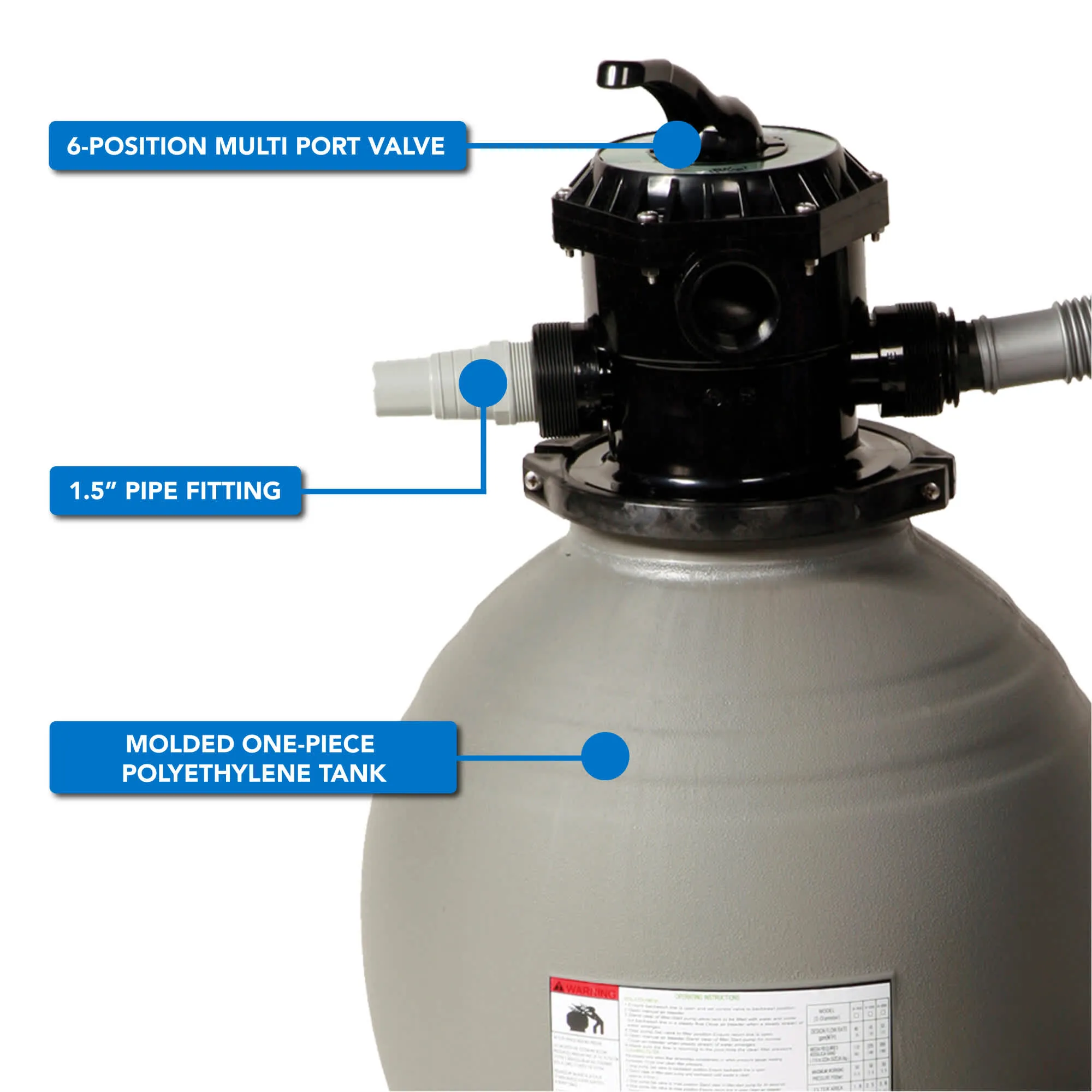 Sandman® Sand Filter System for Above-Ground Pools