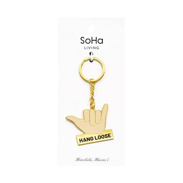 Shaka Enamel Keychain