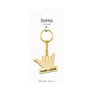 Shaka Enamel Keychain