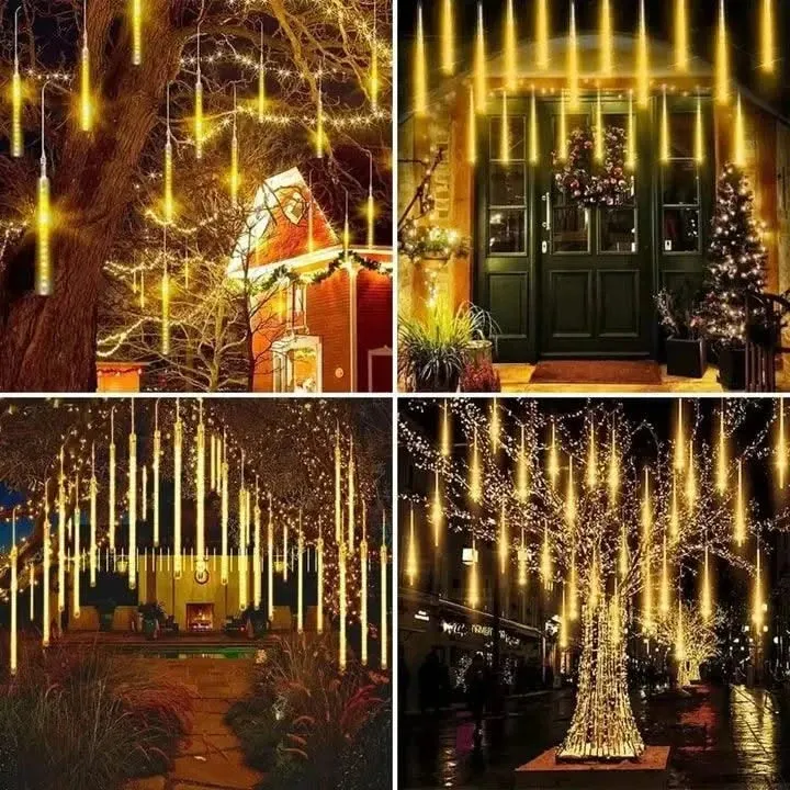 Solar Led Decorative Fairy Lights Waterproof Tree Hanging Tube Lamp For Home, Outdoor (Warm)(Renewed)