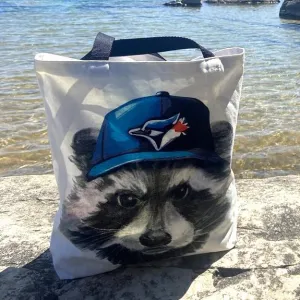 The Doodle Diary Tote Bag - Blue Jays Raccoon