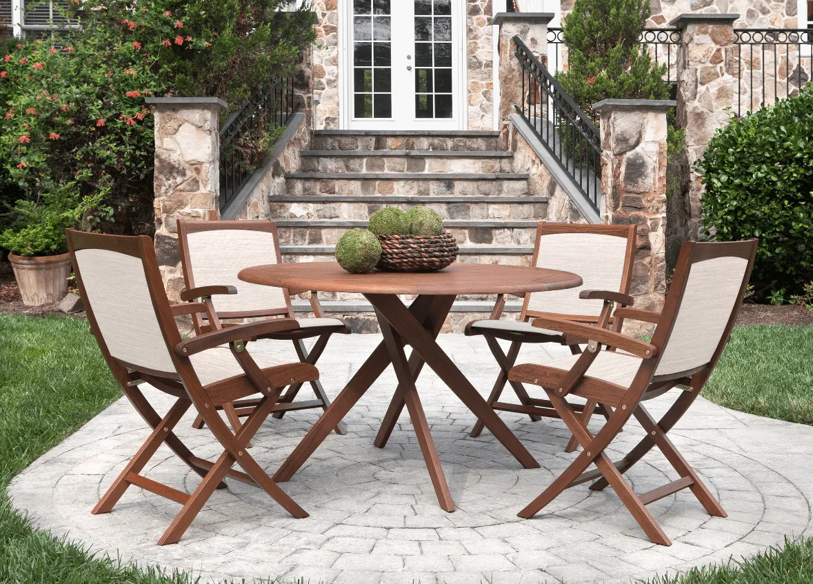 Topaz 3 Piece Folding Dining Group