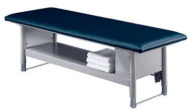 Tri W-G Treatment Table, Motorized Hi-Lo 3 section, elevated center, 27" x 76", w/ casters