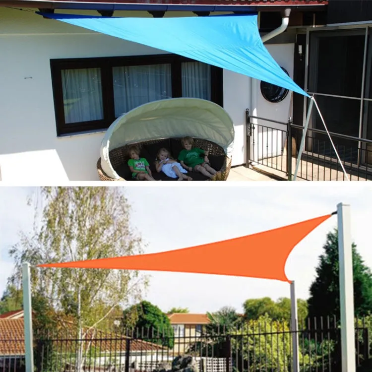 Triangle Outdoor Garden Sunshade Sail Waterproof Anti-UV Canopy, Size: 2.4m x 2.4m x 2.4m(Beige)