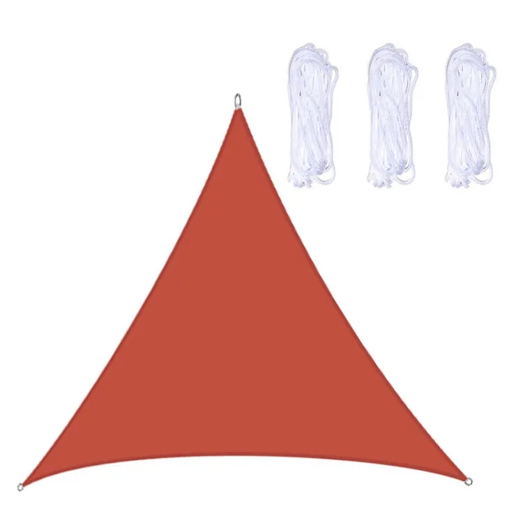 Triangle Outdoor Garden Sunshade Sail Waterproof Anti-UV Canopy, Size: 3m x 3m x 3m(Red)