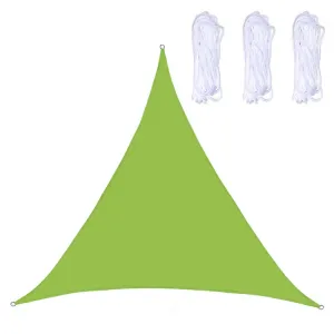 Triangle Outdoor Garden Sunshade Sail Waterproof Anti-UV Canopy, Size: 4m x 4m x 4m(Green)