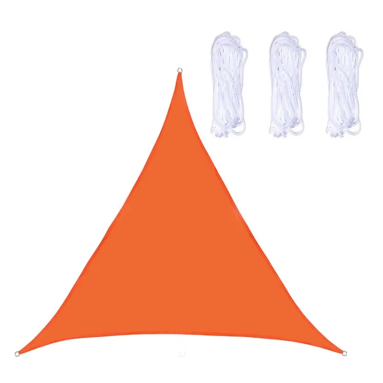 Triangle Outdoor Garden Sunshade Sail Waterproof Anti-UV Canopy, Size: 4m x 4m x 4m(Orange)