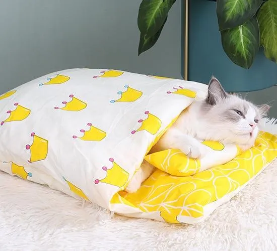 Winter Warm Removable Dog Cat Sleeping Bag