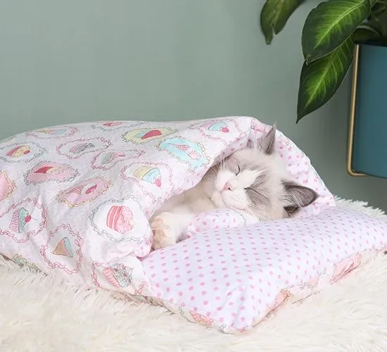 Winter Warm Removable Dog Cat Sleeping Bag